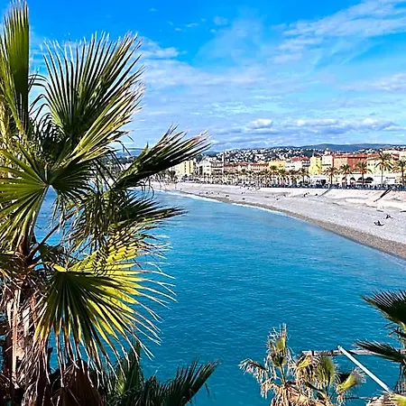 Bright Studio With Private Balcony In Nice Port شقة