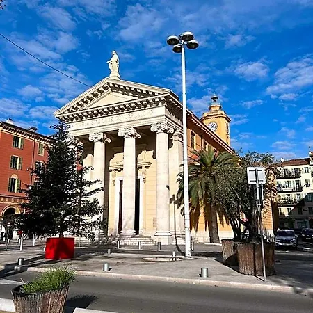 Bright Studio With Private Balcony In Nice Port نيس